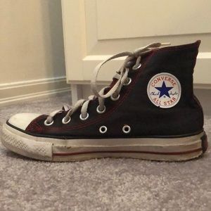 Black high top converse